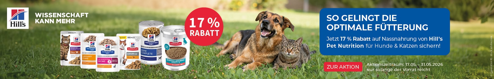 Hills 17 % auf Nassnahrung